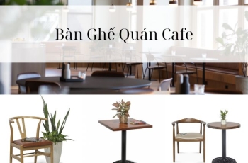 Bộ Bàn Ghế Cafe Sang Trọng Hiện Đại Cho Quán Cafe