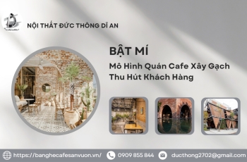 Quán Cafe Xây Gạch Đẹp, Kiến Trúc Độc Đáo