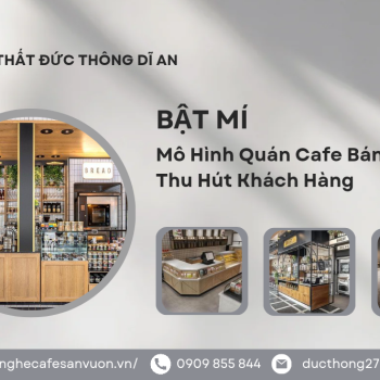 Hình ảnh Mô Hình Quán Cafe Bánh Ngọt Thu Hút