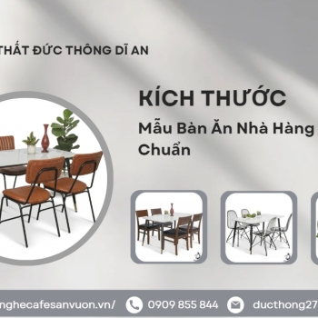 Hình ảnh Kích Thước Bàn Ăn Nhà Hàng Tiêu Chuẩn NHẤT