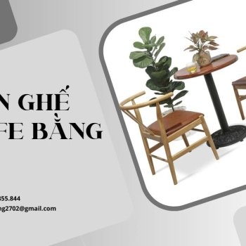 Hình ảnh Sở Hữu Bàn Ghế Cafe Bằng Gỗ Tự Nhiên Phong Cách Hiện Đại