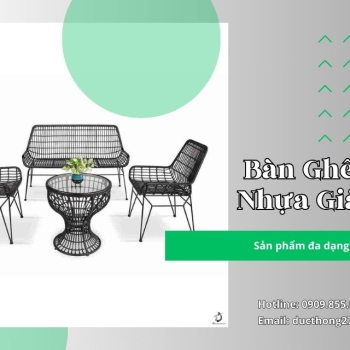 Hình ảnh Top 10 Mẫu Bàn Ghế Cafe Nhựa Giả Mây Đẹp Nhất 2024