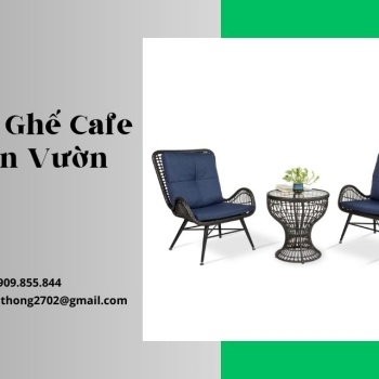 Hình ảnh Bàn Ghế Cafe Sân Vườn - Điểm Nhấn Cho Không Gian Xanh Mát