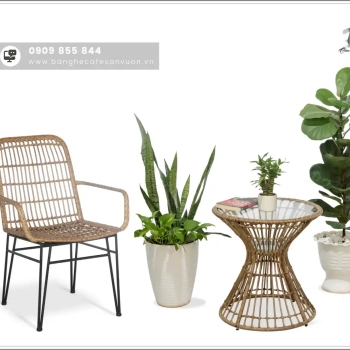 Hình ảnh Lưu Ý Khi Lựa Chọn Bàn Ghế Cafe Sân Vườn Giả Mây