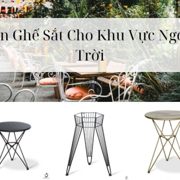 Hình ảnh Ưu Điểm Của Bàn Ghế Sắt Cho Khu Vực Ngoài Trời