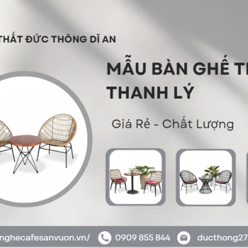 Hình ảnh Mẫu Bàn Ghế Cafe Trà Sữa Giá Rẻ