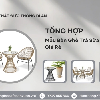 Hình ảnh Mẫu Bàn Ghế Cafe Trà Sữa Đẹp, Giá Rẻ