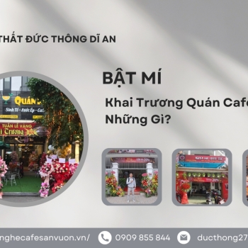 Hình ảnh Khai Trương Quán Cafe Cần Chuẩn Bị Những Gì?