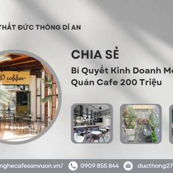 Hình ảnh Mô Hình Quán Cafe 200 Triệu