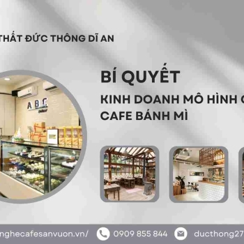Hình ảnh Mô hình quán cafe bánh mì 