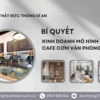 Hình ảnh Mô hình quán cafe cơm văn phòng