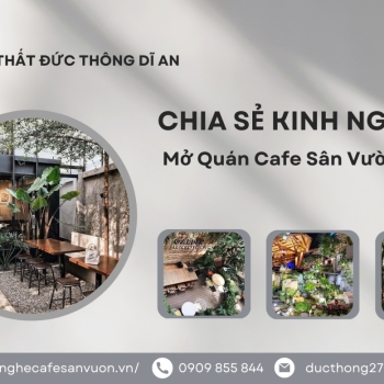 Hình ảnh Mở quán cafe sân vườn nhỏ