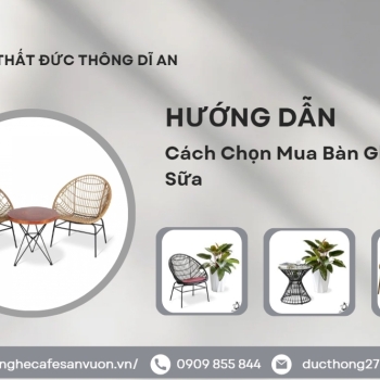 Hình ảnh Hướng Dẫn Cách Chọn Mua Bàn Ghế Cafe Trà Sữa Từ A-Z