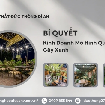 Hình ảnh Mô hình quán cafe cây xanh