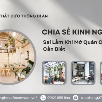 Hình ảnh Sai lầm khi mở quán cafe