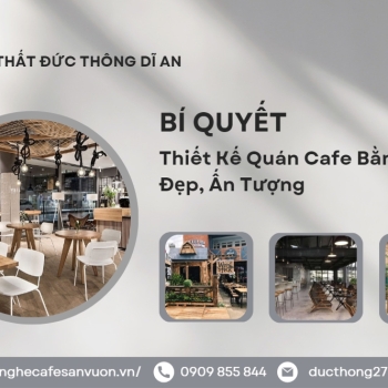 Hình ảnh Thiết kế quán cafe bằng gỗ đẹp, thu hút