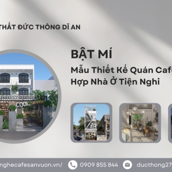Hình ảnh Thiết Kế Quán Cafe Kết Hợp Nhà Ở Tiện Nghi
