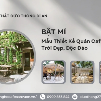 Hình ảnh Thiết Kế Quán Cafe Ngoài Trời