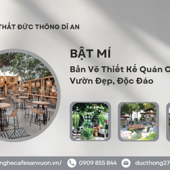 Hình ảnh Bản vẽ thiết kế quán cafe sân vườn