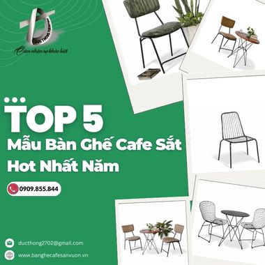 Xu hướng bàn ghế cafe sắt