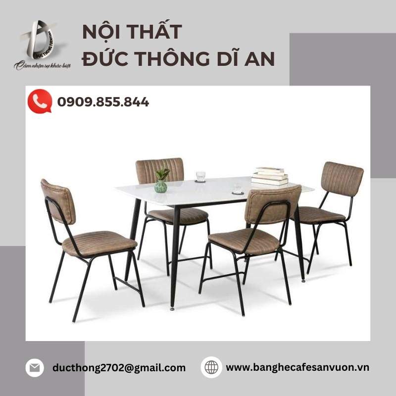 Phối hợp bàn ghế với các yếu tố khác trong không gian