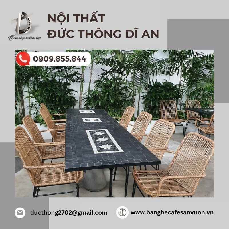 Quy trình sản xuất bàn ghế cafe tại xưởng Đức Thông Dĩ An