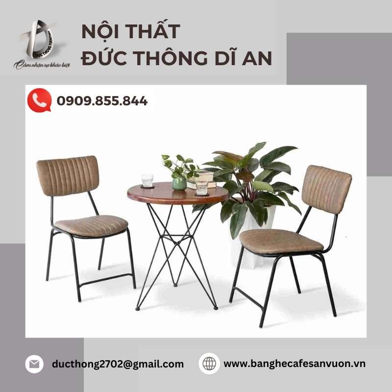 Tại sao nên chọn bàn ghế cafe sắt tại Dĩ An?