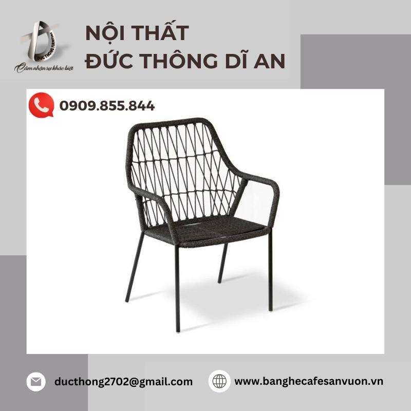 Báo giá ghế cafe đan dây dù tại Dĩ An của Nội Thất Đức Thông Dĩ An