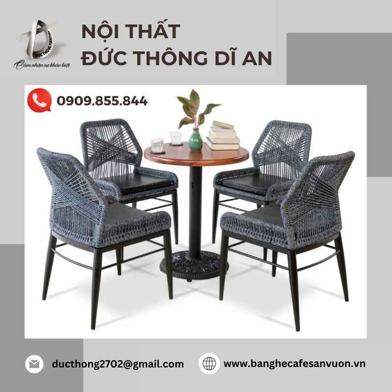 Tiêu chí lựa chọn ghế cafe đan dây dù chất lượng