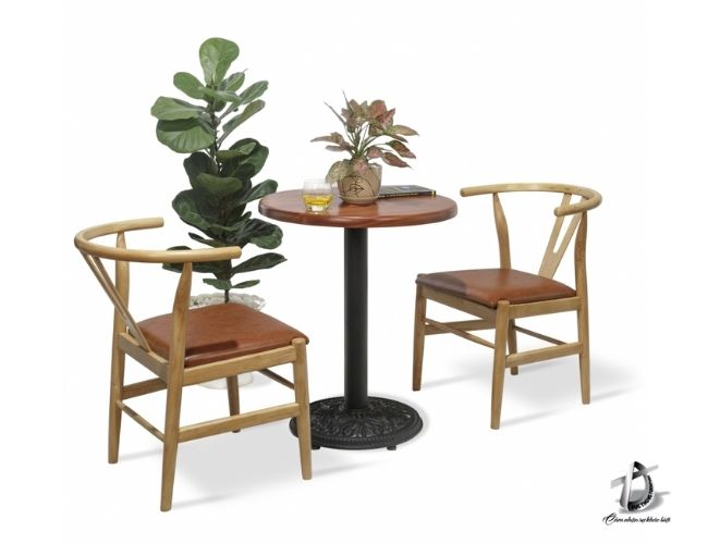 bộ bàn ghế cafe gỗ
