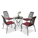 hình ảnh chi tiết Bàn Ghế Cafe Sân Vườn BGD13DEN