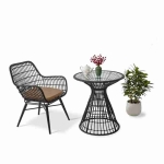 hình ảnh chi tiết Bộ Ghế Cafe Sân Vườn BGD023DEN