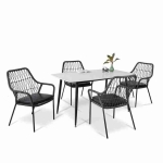 hình ảnh chi tiết Bộ Ghế Đan Dây Dù BGDD18DEN
