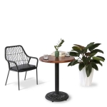 hình ảnh chi tiết Ghế Cafe Đan Dây Dù BGDD13DEN