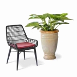 hình ảnh chi tiết Ghế Cafe Nhựa Giả Mây GD09DEN
